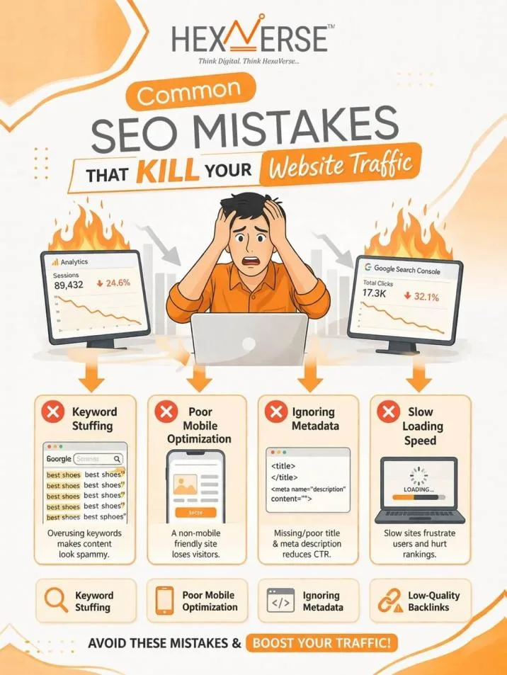 Common SEO Mistakes That Kill Your Website Traffic